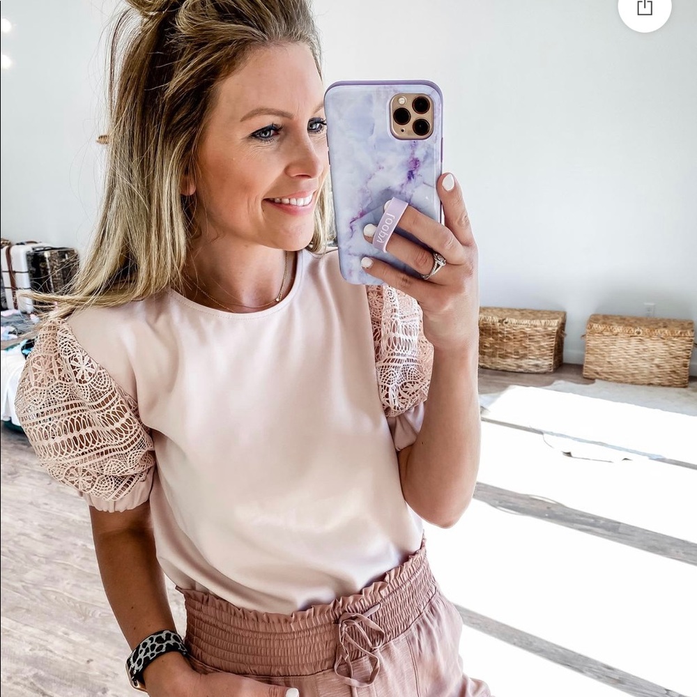 Blush blouse